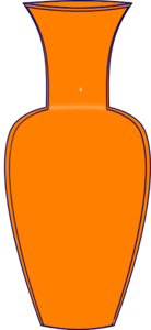 Orange Vase Clip Art at Clker.com - vector clip art online, royalty