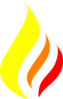 Flame Yelow-red Clip Art