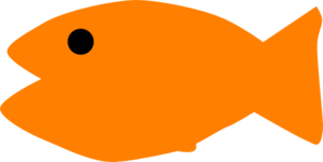Orange  Fishy Clip Art