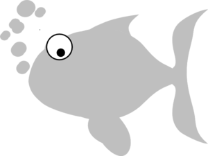 Grey Fish Clip Art