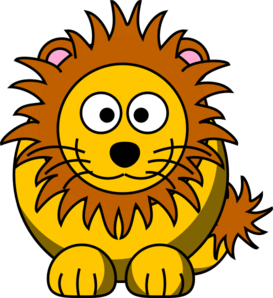 Cartoon Golden Lion Clip Art at  - vector clip art online, royalty  free & public domain