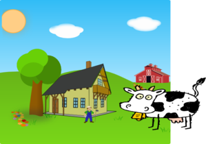 Farm Background Clip Art