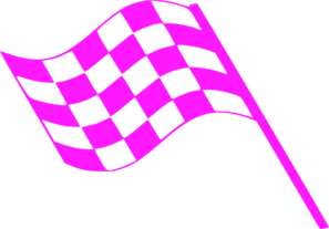 Pink Flags Clip Art