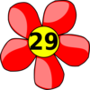 Counting Flower Clip Art