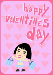 Happy Valentines Day Card Clip Art