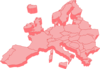 Map Of Europe 3d Clip Art