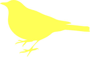 Yellow Love Bird Clip Art