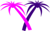 Double Palm Tree Clip Art
