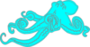Blue Ocotopus Clip Art
