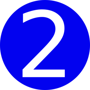 Blue, Rounded,with Number 2 Clip Art at Clker.com - vector clip ...