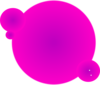 Fuzzy Pink Circle 2 Clip Art