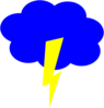 Lightning Cloud Clip Art