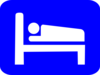 Bed Sign New Version Clip Art