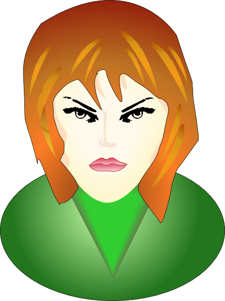 Angry Woman Clip Art at Clker.com - vector clip art online, royalty