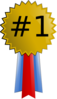 Gold Medal Numbered Clip Art