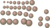 Translucent Beige Spheres Clip Art