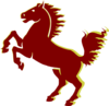 Mustang Maroongoldhead Clip Art