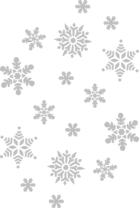 Silver Snowflakes Clip Art