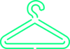 Green Hanger Clip Art