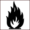 Bw Flammable Symbol Clip Art