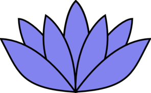 Lotus Flower Light Blue Clip Art