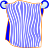 Bath Towel Blue Clip Art