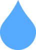 Light Blue Rain Drop Clip Art