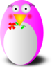 Pink Penguin Clip Art