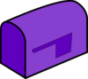 Purple Mailbox Clip Art