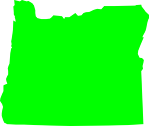 Green Oregon Clip Art