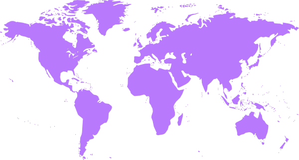 Purple World Map Clip Art at Clker.com - vector clip art online