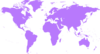 Purple World Map Clip Art