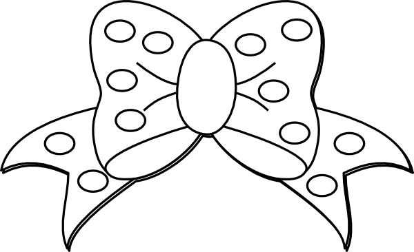 Polka Bow Clip Art at Clker.com - vector clip art online, royalty free ...