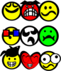 Cartoon Smiley Faces Clip Art