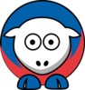 Sheep New York Rangers Team Colors Clip Art