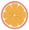 Pink Tangerine2 Clip Art