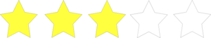 3 Stars Clip Art
