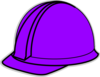 Purple Hard Hat Clip Art