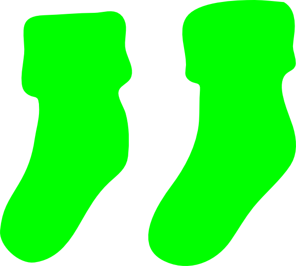Green Socks Clip Art at Clker.com - vector clip art online, royalty