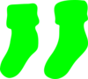 Green Socks Clip Art