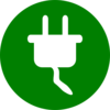 Green Electricity Symbol Clip Art