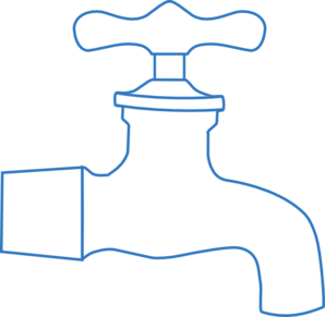 Faucet Blue Clip Art