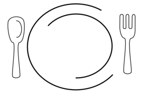 White Plate Clip Art