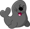 Gray Seal Clip Art