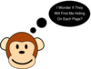 Monkey Question Clip Art