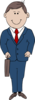 Man In Suit Clip Art