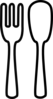 Fork And Knife No Background, Black Clip Art
