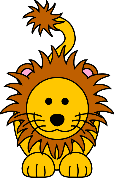 Cartoon Golden Lion Clip Art at Clker.com - vector clip art online