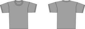 Grey T Shirt Template Clip Art at Clker.com - vector clip art online ...