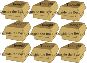 Thought Outside The Box Clip Art